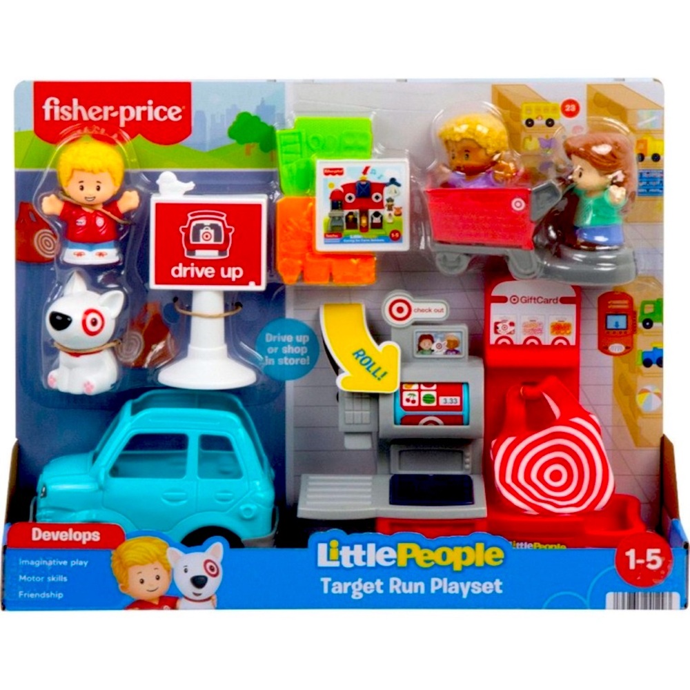New! Fisher Price Little People Target Run Playset, hard to find!